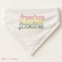 Freedom Juneteenth Since 1865 USA-Made Doggie Bandana thumb 0