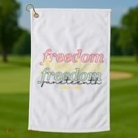 Freedom Juneteenth Since 1865 Golf Towel thumb 1