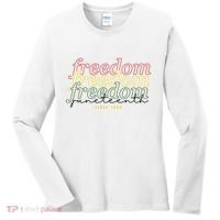 Freedom Juneteenth Since 1865 Women's Long Sleeve Shirt thumb 0