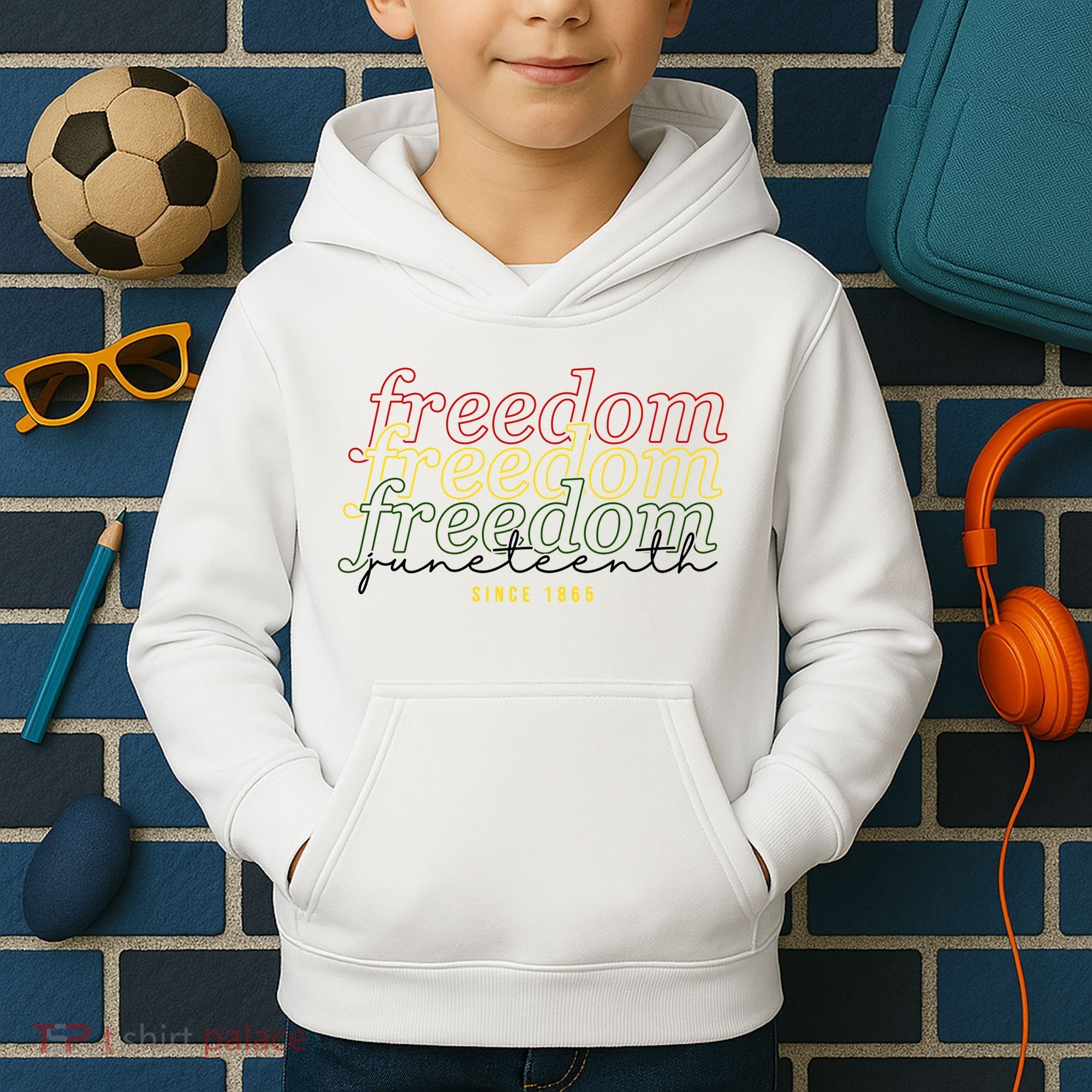Freedom Juneteenth Since 1865 Kids Hoodie
