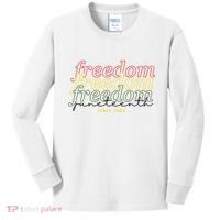 Freedom Juneteenth Since 1865 Kids Long Sleeve Shirt thumb 0