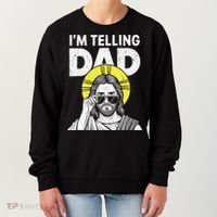 Funny Jesus Saying Im Telling Dad Women's Sweatshirt thumb 0