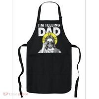 Funny Jesus Saying Im Telling Dad Apron thumb 0
