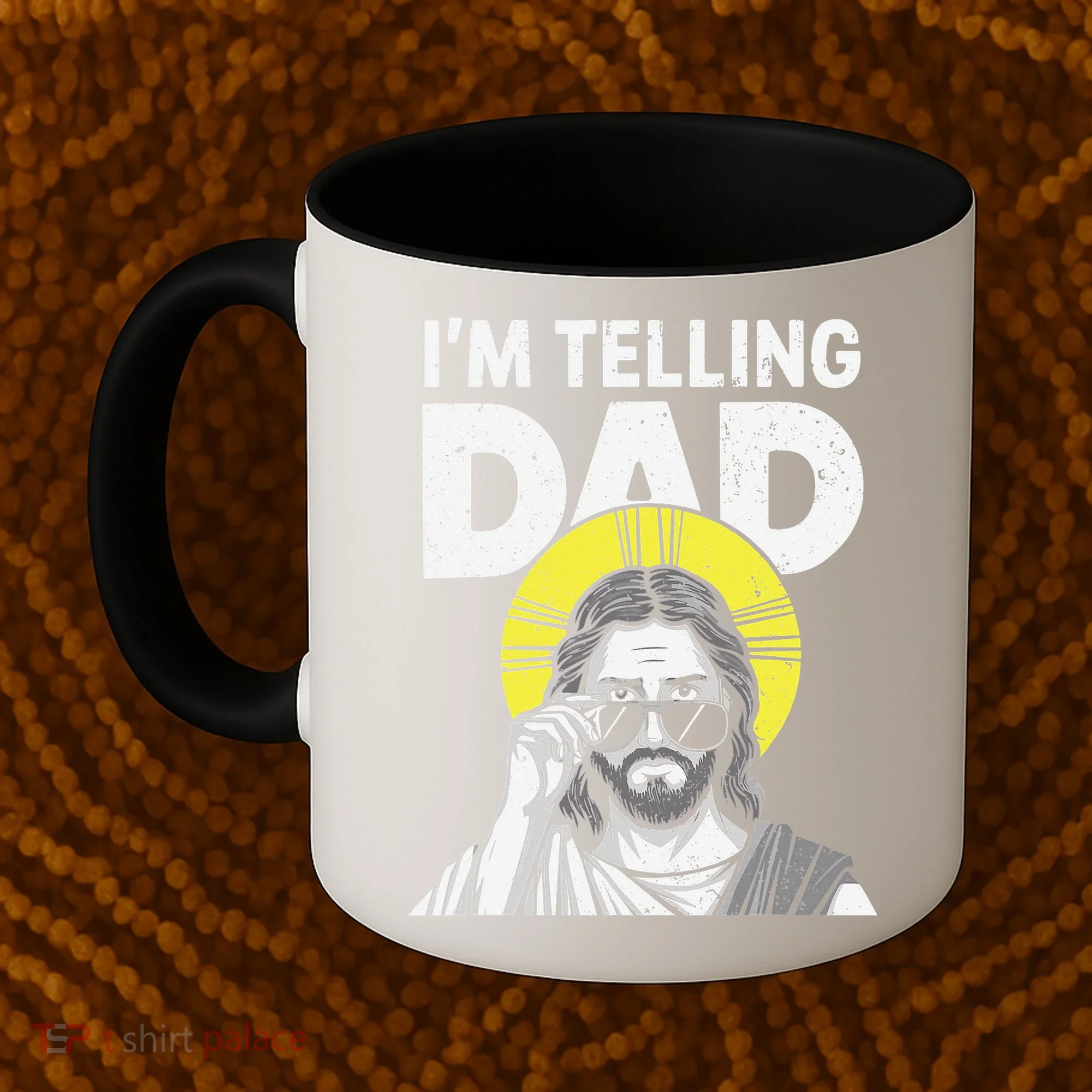Funny Jesus Saying Im Telling Dad Coffee Mug