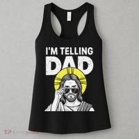 Funny Jesus Saying Im Telling Dad Women's Tank Top thumb 3