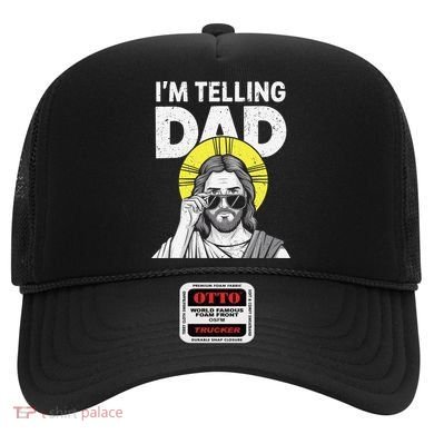 Funny Jesus Saying Im Telling Dad Hat