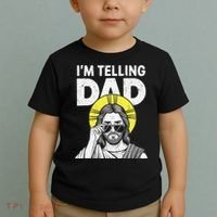 Funny Jesus Saying Im Telling Dad Toddler T-Shirt thumb 2