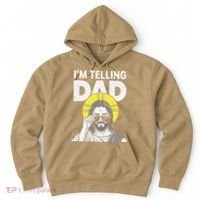 Funny Jesus Saying Im Telling Dad Hoodie thumb 0