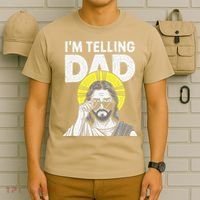 Funny Jesus Saying Im Telling Dad T-Shirt thumb 6