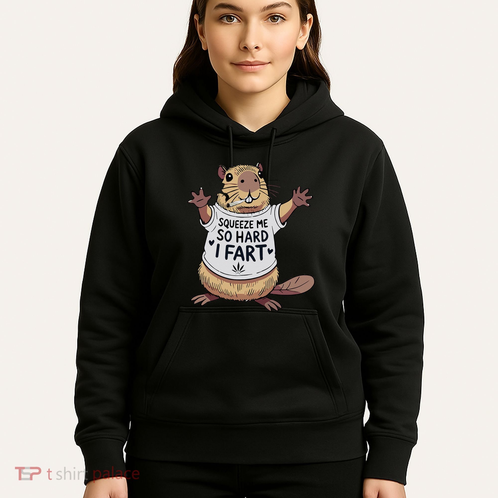 Funny Joke Squeeze Me So Hard I Fart Hoodie