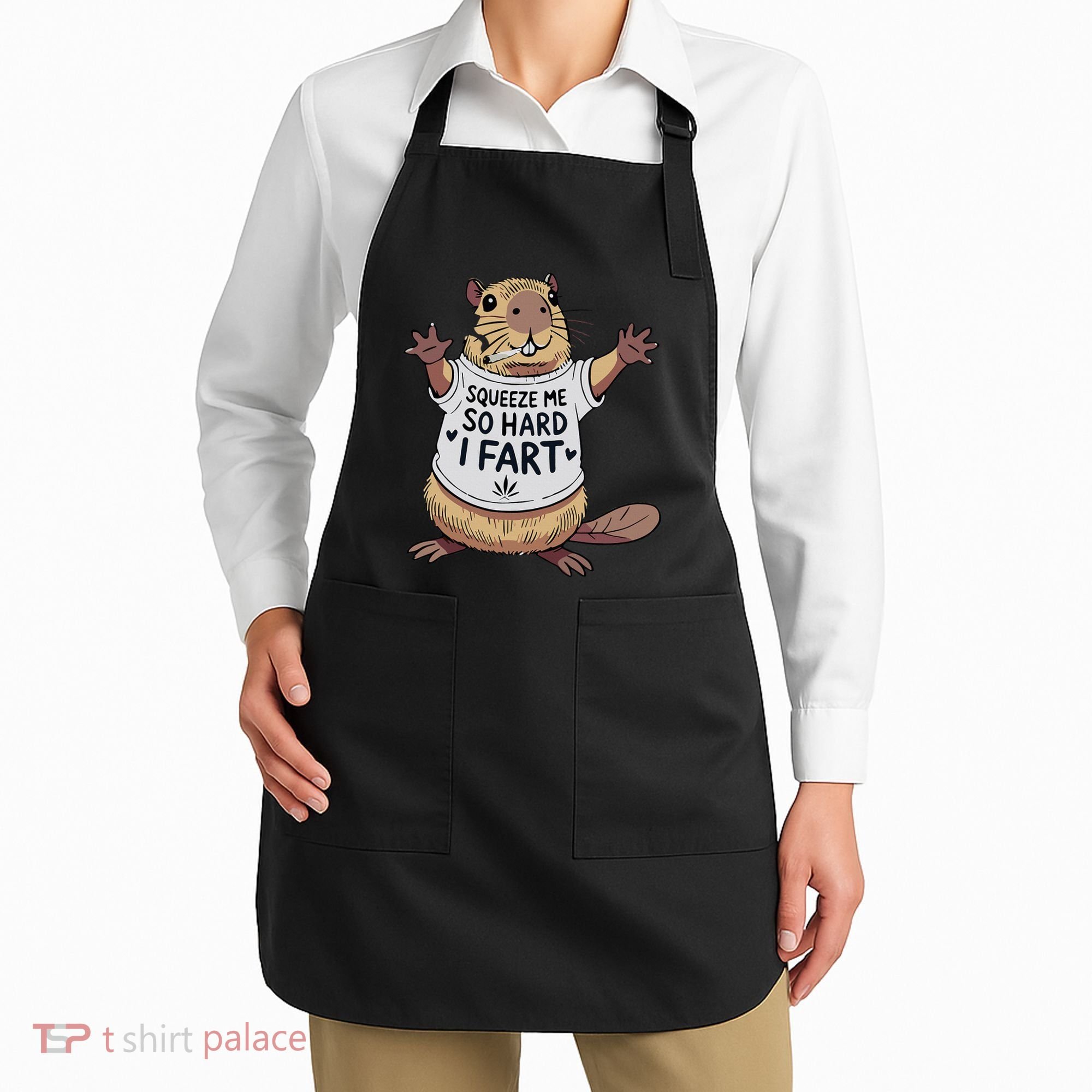 Funny Joke Squeeze Me So Hard I Fart Apron