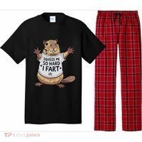 Funny Joke Squeeze Me So Hard I Fart Pajama Set thumb 0