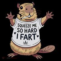 Funny Joke Squeeze Me So Hard I Fart Ornament thumb 1