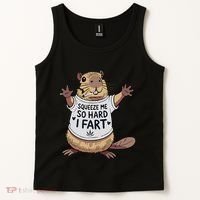 Funny Joke Squeeze Me So Hard I Fart Tank Top thumb 2