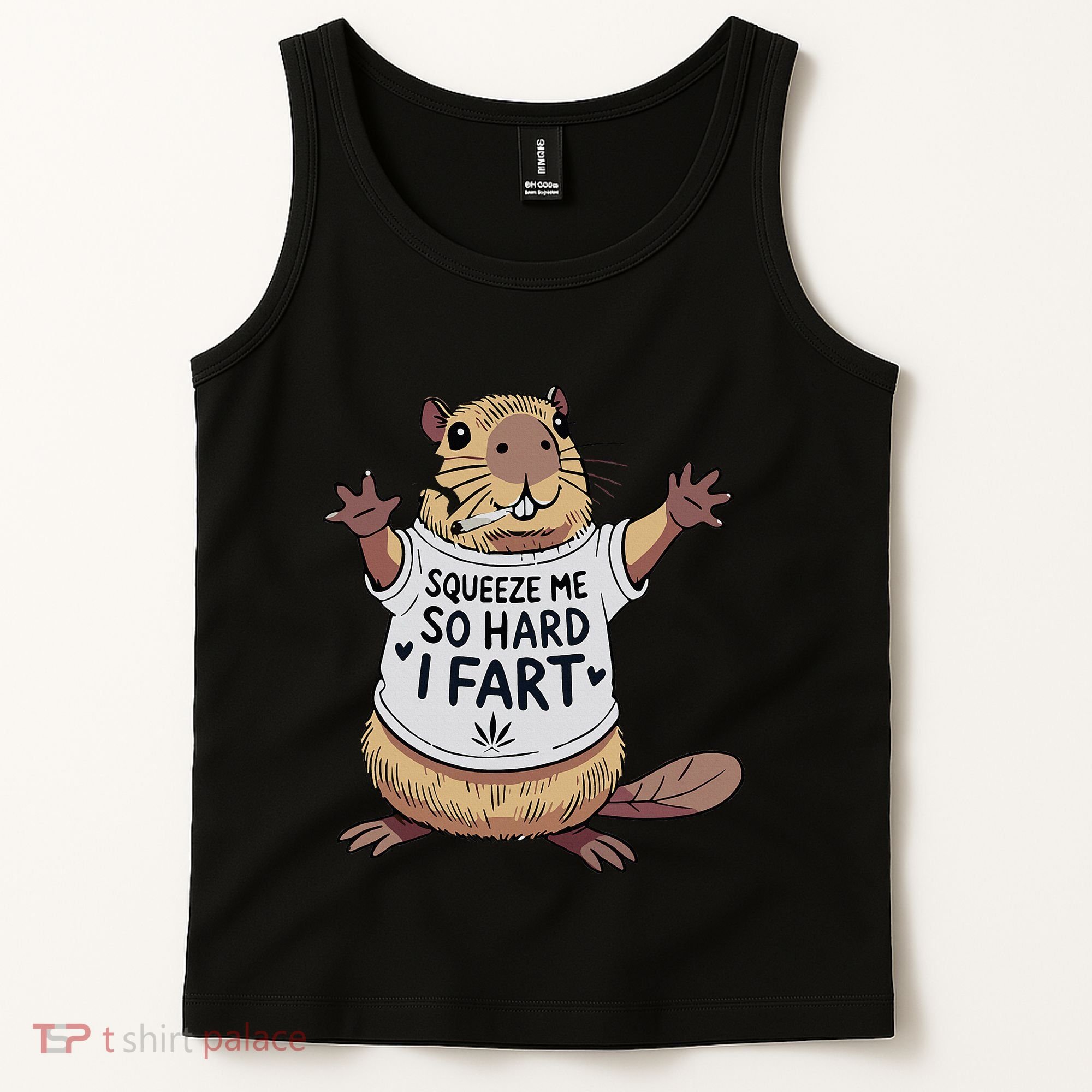 Funny Joke Squeeze Me So Hard I Fart Tank Top