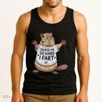 Funny Joke Squeeze Me So Hard I Fart Tank Top thumb 3