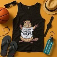Funny Joke Squeeze Me So Hard I Fart Tank Top thumb 4