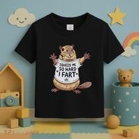 Funny Joke Squeeze Me So Hard I Fart Toddler T-Shirt thumb 3