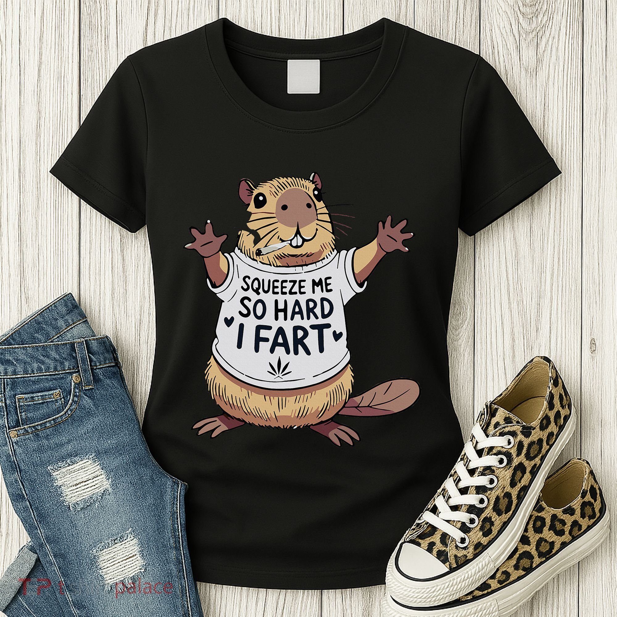 Funny Joke Squeeze Me So Hard I Fart Women's T-Shirt
