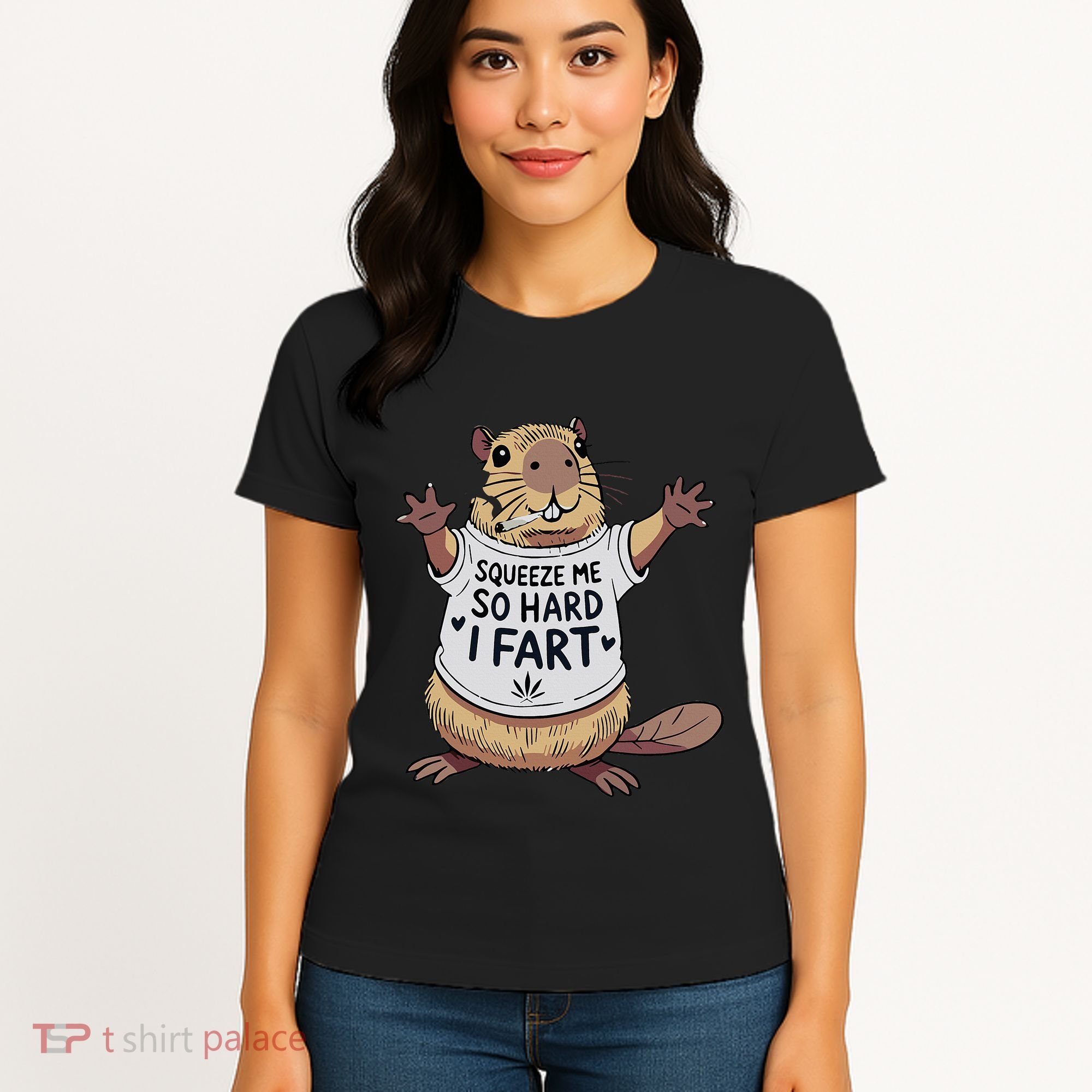 Funny Joke Squeeze Me So Hard I Fart Women's T-Shirt