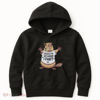 Funny Joke Squeeze Me So Hard I Fart Kids Hoodie thumb 0