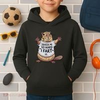 Funny Joke Squeeze Me So Hard I Fart Kids Hoodie thumb 2
