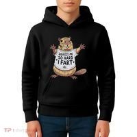 Funny Joke Squeeze Me So Hard I Fart Kids Hoodie thumb 4