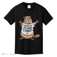 Funny Joke Squeeze Me So Hard I Fart Kids T-Shirt thumb 0