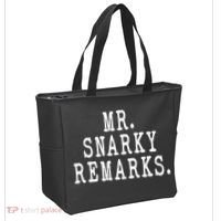 Funny Jokes Sarcastic Mr Snarky Remarks For Dad Tote Bag thumb 2