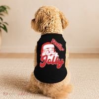 Feelin Jolly Santa Claus Christmas Holiday Doggie Tank thumb 2