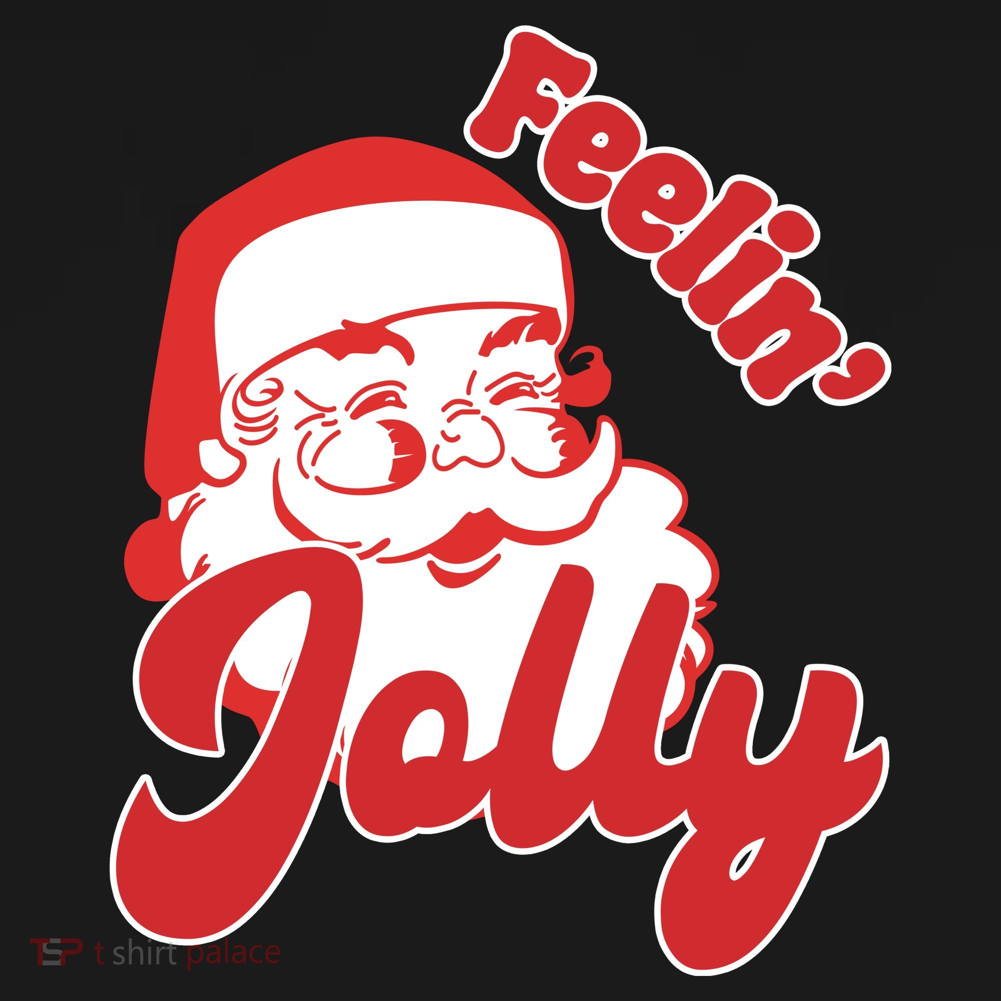 Feelin Jolly Santa Claus Christmas Holiday Apron