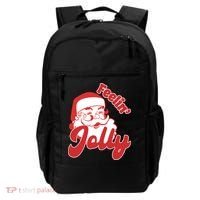Feelin Jolly Santa Claus Christmas Holiday Backpack thumb 0