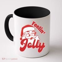 Feelin Jolly Santa Claus Christmas Holiday Coffee Mug thumb 0