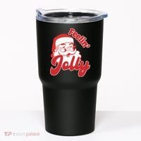 Feelin Jolly Santa Claus Christmas Holiday Tumbler thumb 0