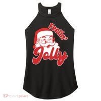 Feelin Jolly Santa Claus Christmas Holiday Women's Perfect Tri Rocker Tank thumb 0
