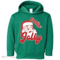 Feelin Jolly Santa Claus Christmas Holiday Toddler Hoodie thumb 0