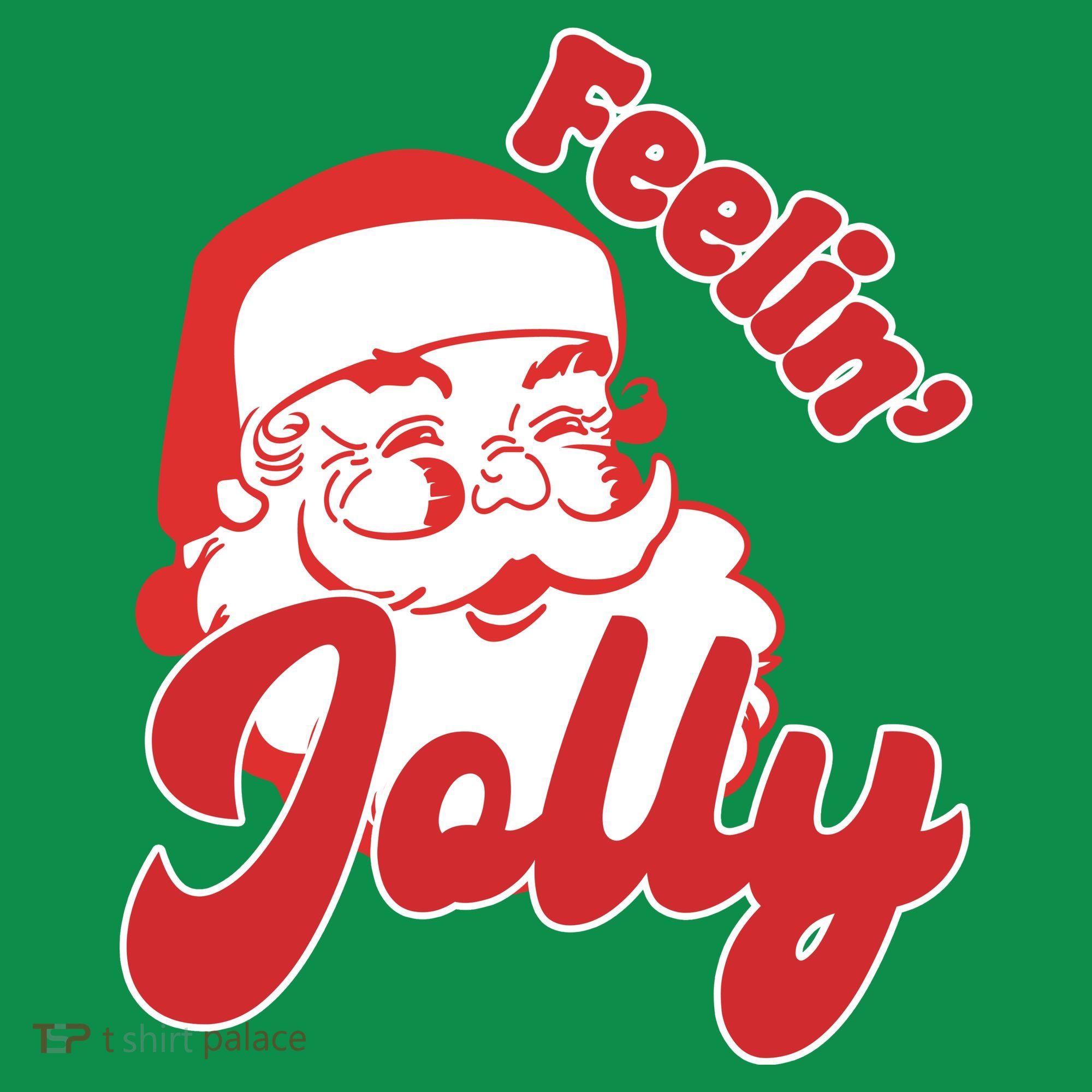 Feelin Jolly Santa Claus Christmas Holiday Kids Sweatshirt