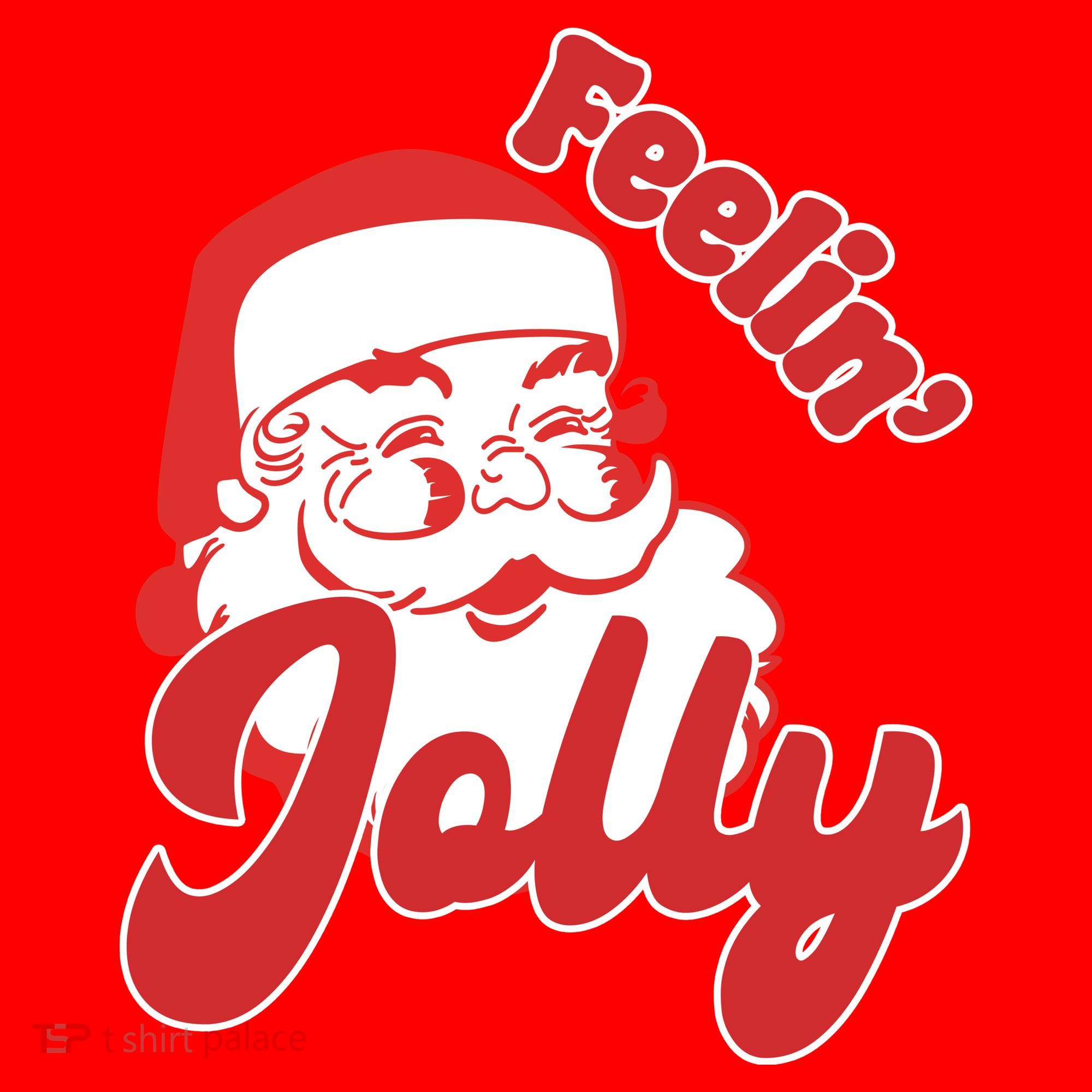 Feelin Jolly Santa Claus Christmas Holiday Santa Hat