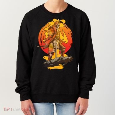 Firey Japanese Samurai Warrior Women's Sweatshirt