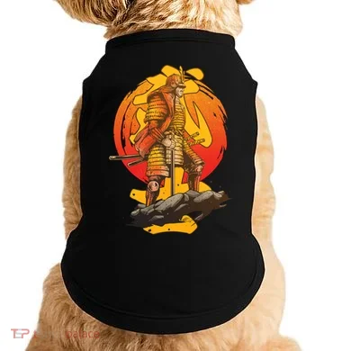Firey Japanese Samurai Warrior Doggie Tank