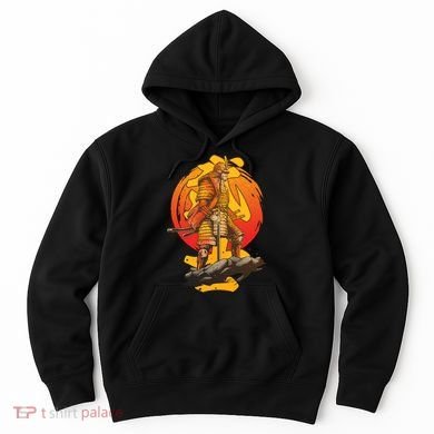 Firey Japanese Samurai Warrior Hoodie