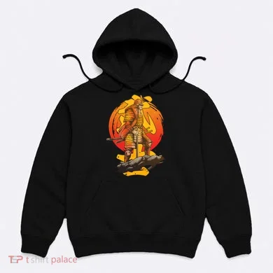 Firey Japanese Samurai Warrior Hoodie