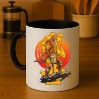Firey Japanese Samurai Warrior Coffee Mug thumb 4