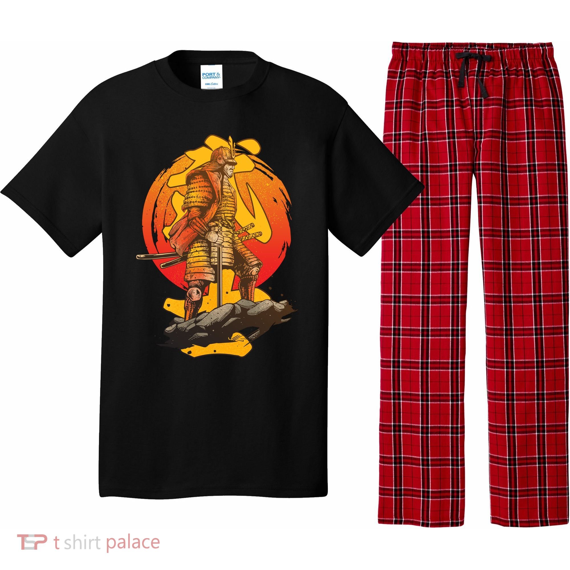 Firey Japanese Samurai Warrior Pajama Set