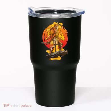 Firey Japanese Samurai Warrior Tumbler