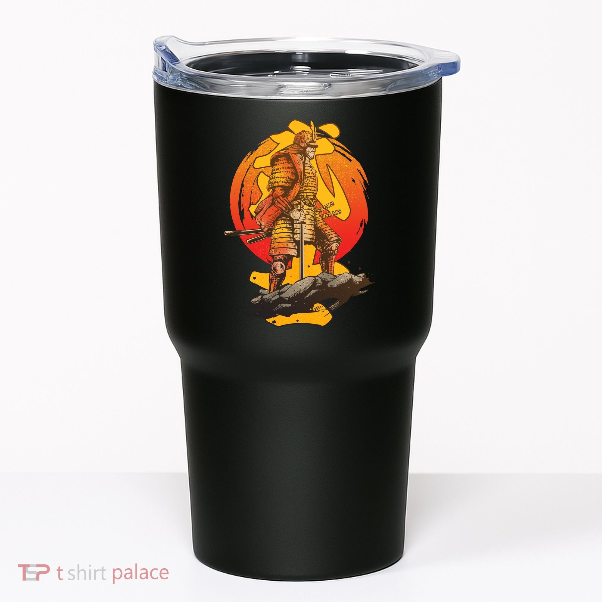 Firey Japanese Samurai Warrior Tumbler