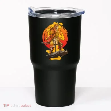 Firey Japanese Samurai Warrior Tumbler