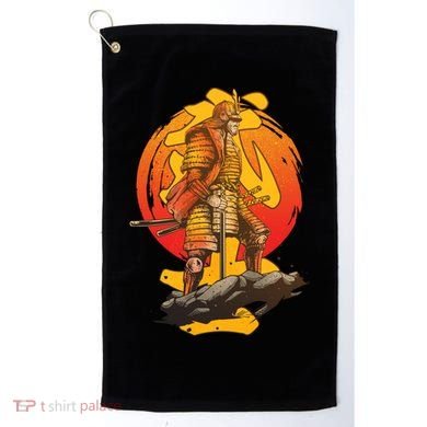 Firey Japanese Samurai Warrior Golf Towel