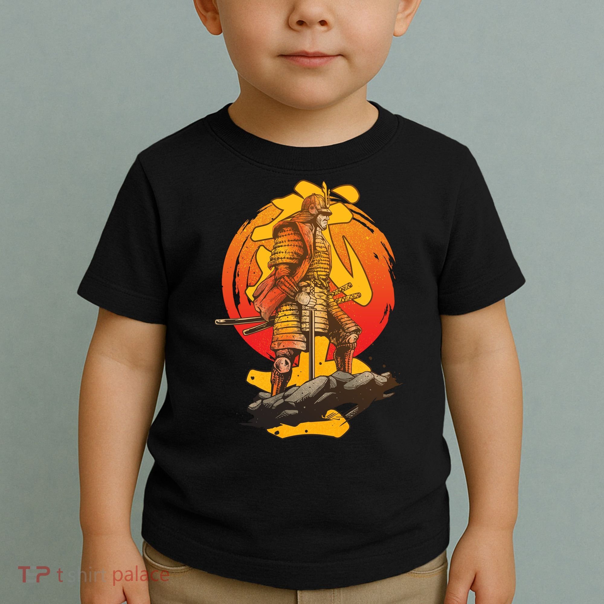 Firey Japanese Samurai Warrior Toddler T-Shirt