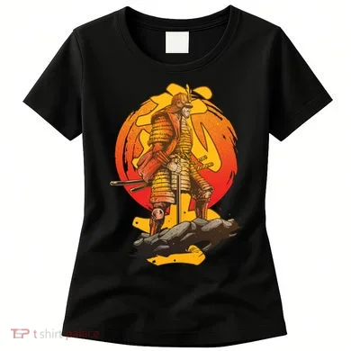 Firey Japanese Samurai Warrior Women's T-Shirt